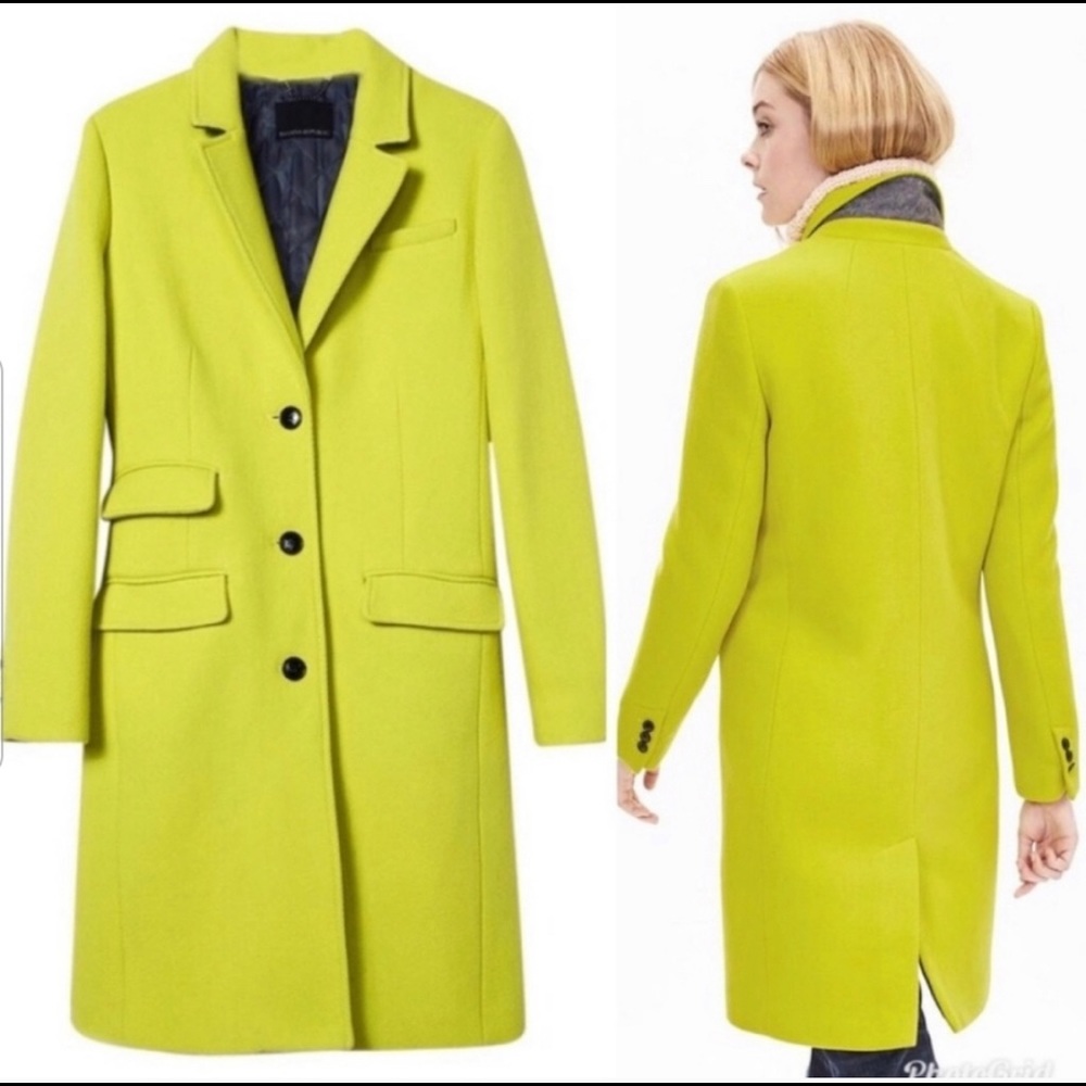 Lime banana republic coat